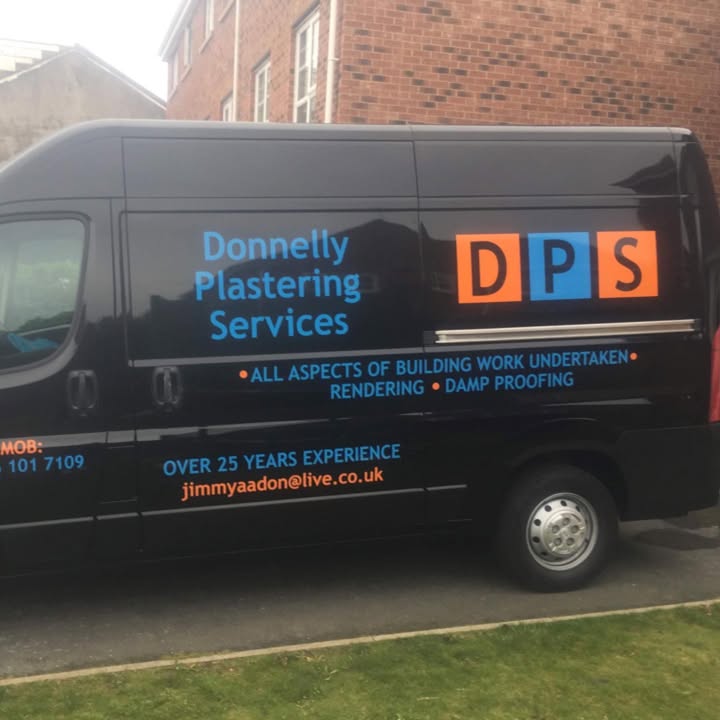 The Donnelly Plastering Services van
